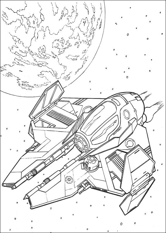 Plansa de colorat cu Star Wars 65 72
